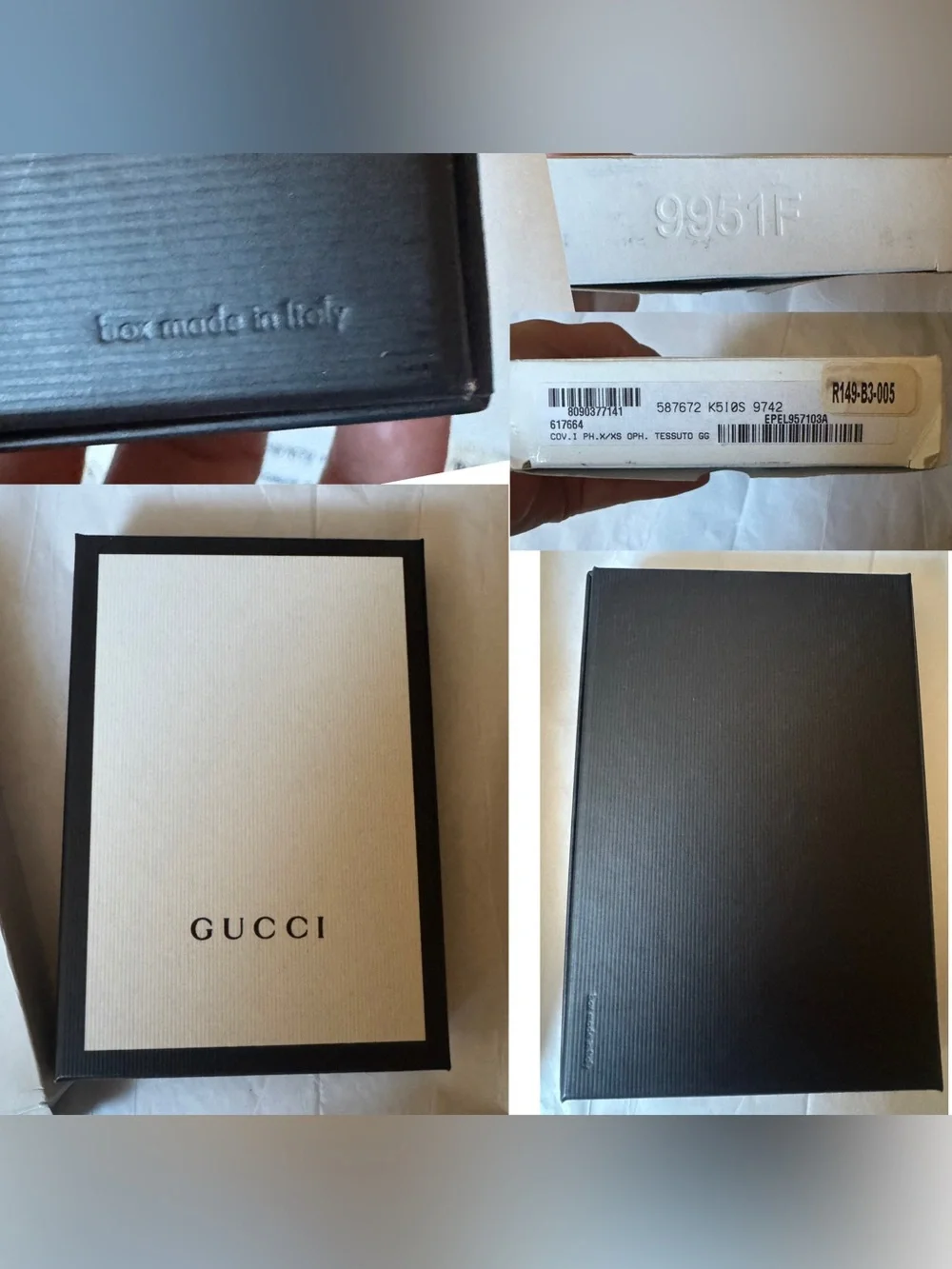 NIB Gucci Ophidia GG Monogram Case for iPhone X/XS Tessuto Beige